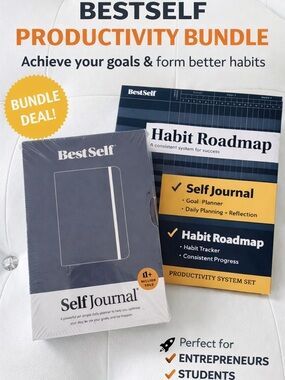 BestSelf Self Journal & Habit Roadmap - Level Up Your Productivity & Focus